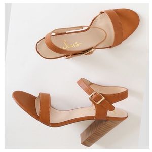 Lulu’s Dauphine Natural High Heel Sandals